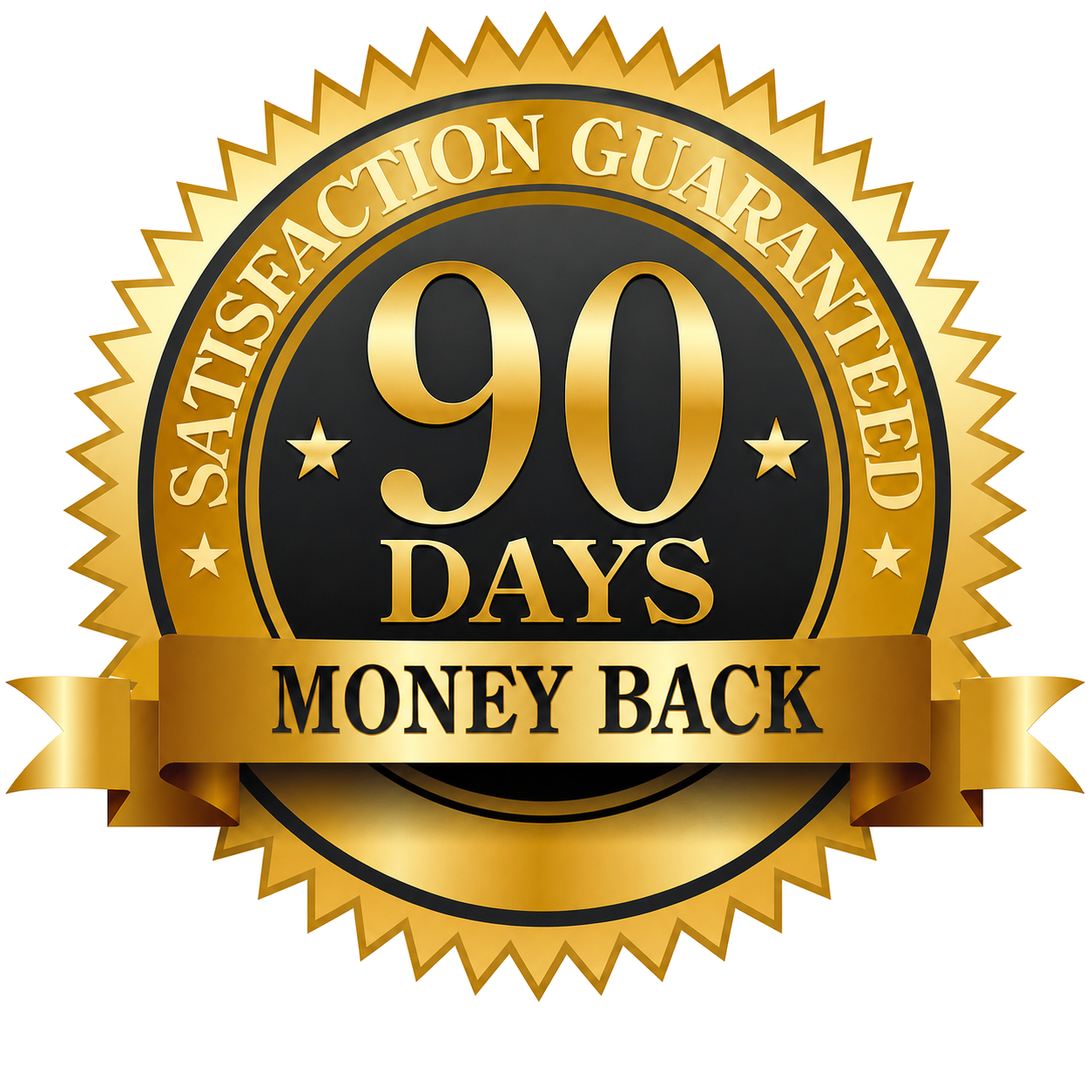 90-Day Money-Back Guarantee Seal